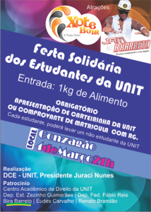 Festa solidária organizada pelos alunos da UNIT