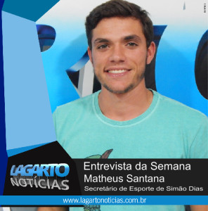 Matheus Santana, jovem secretário do município de Simão Dias