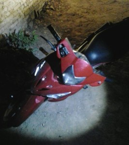 Motocicleta abandonada