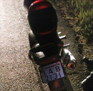 Moto abandonada 