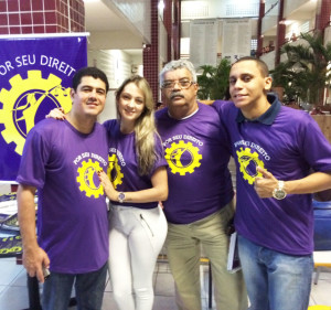 Chapa vencedora durante campanha