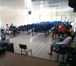 Reunião realizada no auditório da SEMED
