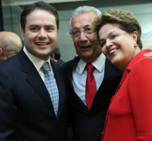 Governadores de Alagoas, Sergipe e a presidenta Dilma.
