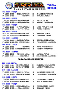 Tabela oficial