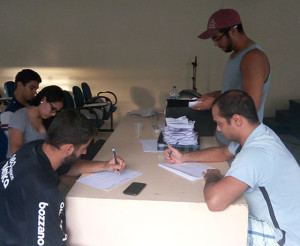 Momento da apuração dos votos