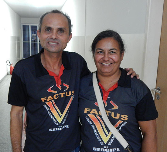 Edilson e Magda são dirigentes da FACTUS
