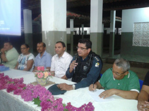 Reunião no povoado Jenipapo