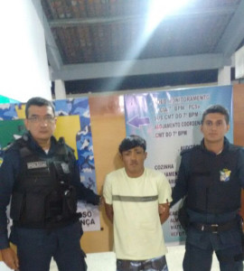 Suspeito preso