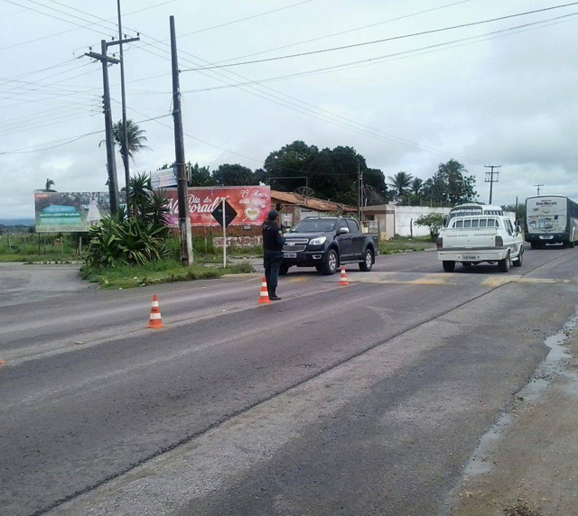 Operação foi realizada na entrada de Lagarto