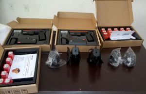 Equipamentos Sparks que foram recebidos