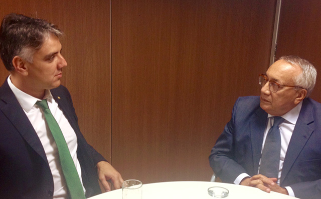 Deputado Fábio Reis com o presidente do FNDE , Gastão Vieira