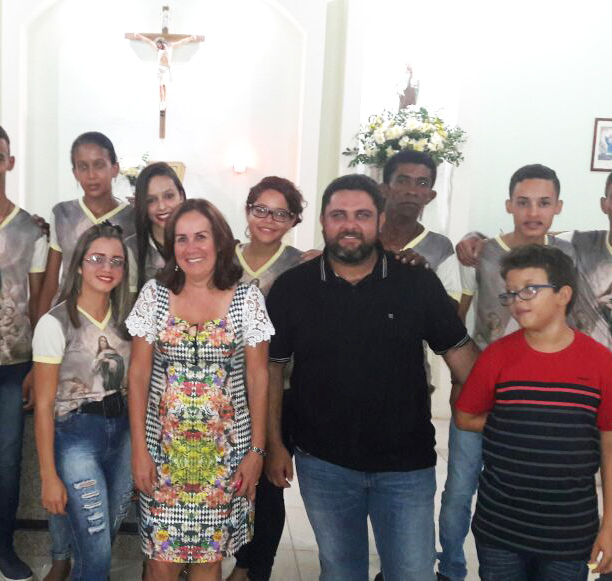 Vereador eleito João Pinto ao lado da deputada Goretti Reis