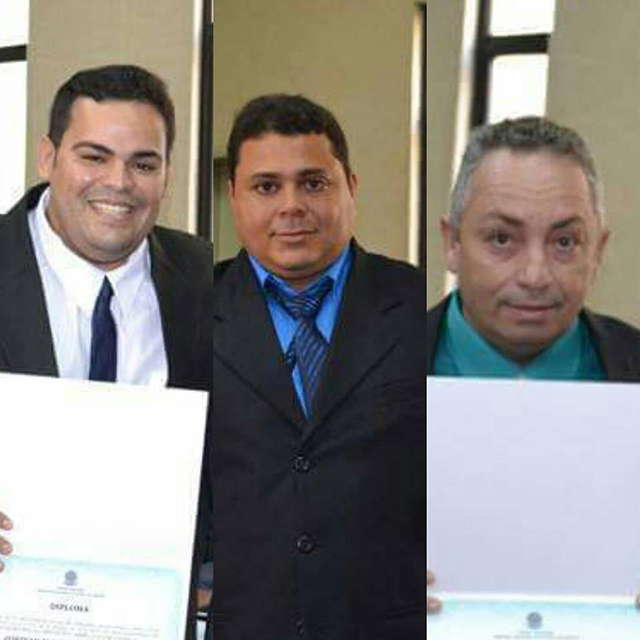 Gordinho de Jorge da Laranja (PRP), Eduardo de João Maratá (PR) e Zé do Perfume (PSC)