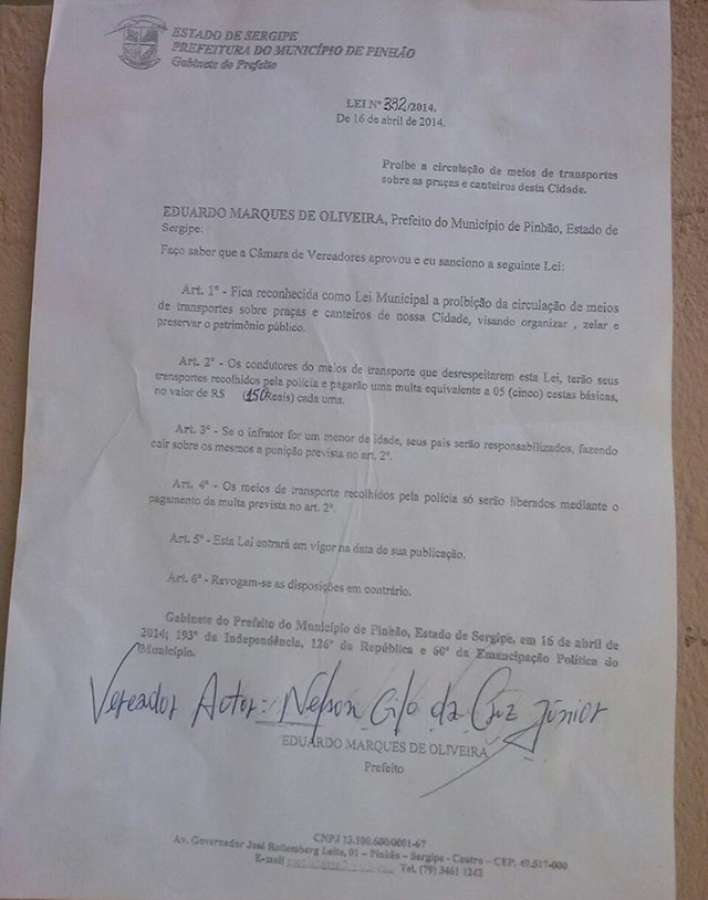 Lei sancionada