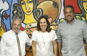 Clóvis Barbosa, Goretti Reis e Sergio Reis (Foto: Cleverton Ribeiro/TCE)