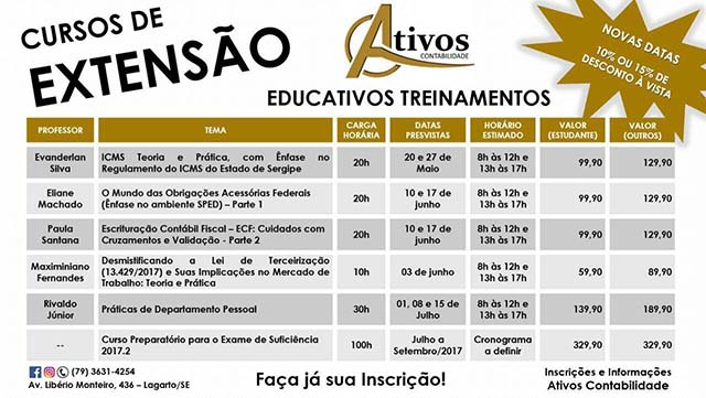Alunos pagarão uma taxa de inscrição mais barata