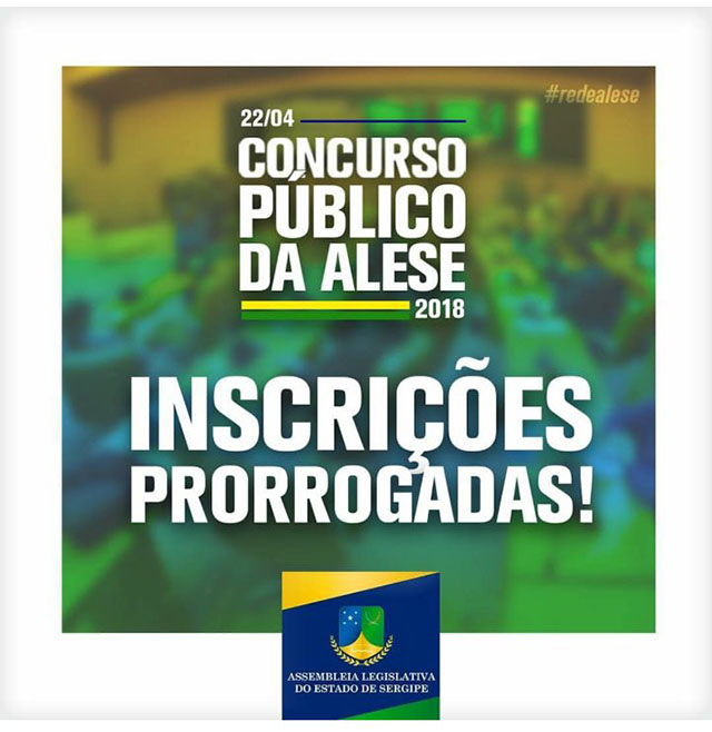 Prorrogação foi anunciada através das redes sociais da Alese