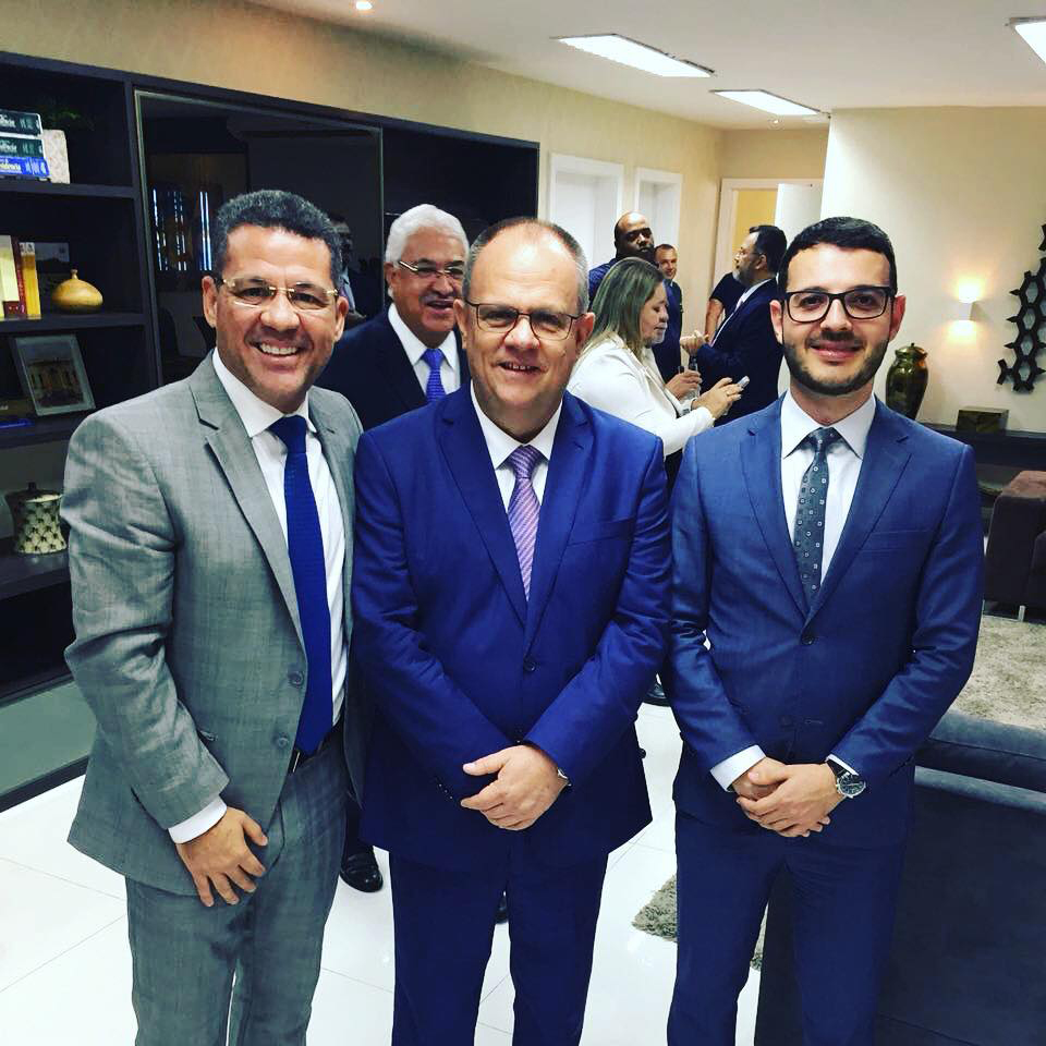 Foto: Secretário de Comunicação, Sales Neto, governador Belivaldo Chagas e o novo secretário da Fazenda