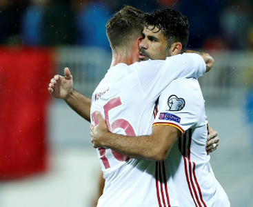 Diego Costa demonstrou sua habilidade durante a estreia da Espanha no Mundial da Rússia (Foto: ANTONIO BRONIC/REUTERS)