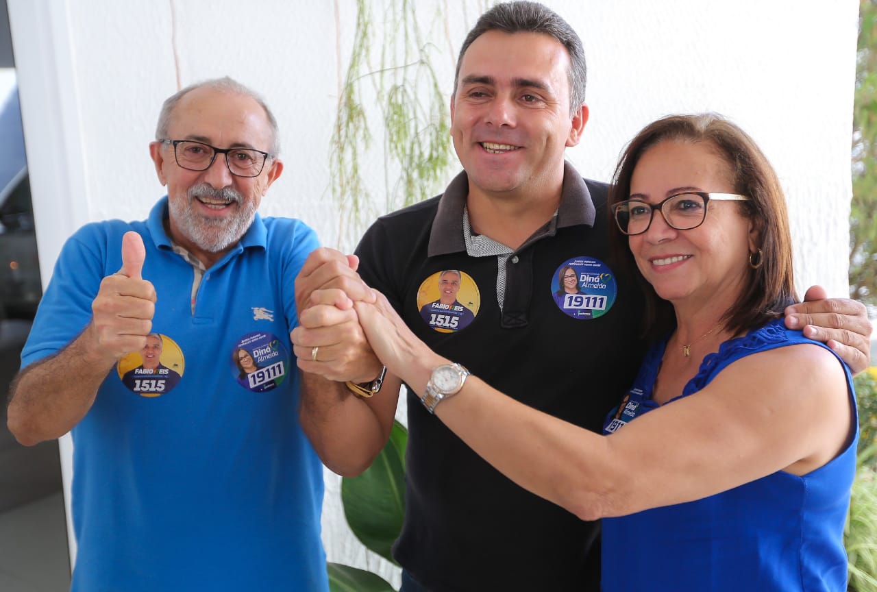 Vereador Washington da Mariquita com deputada estadual Diná Almeida 