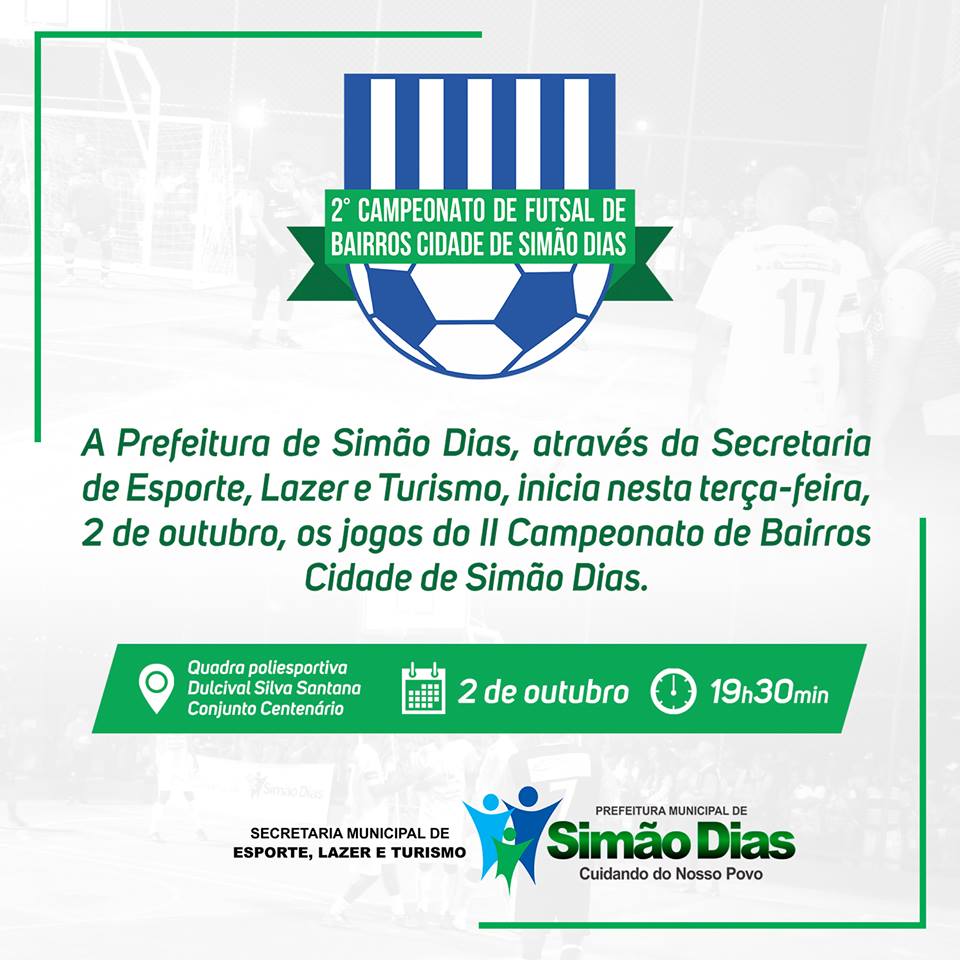 II Campeonato de Bairros Cidade de Simão Dias
