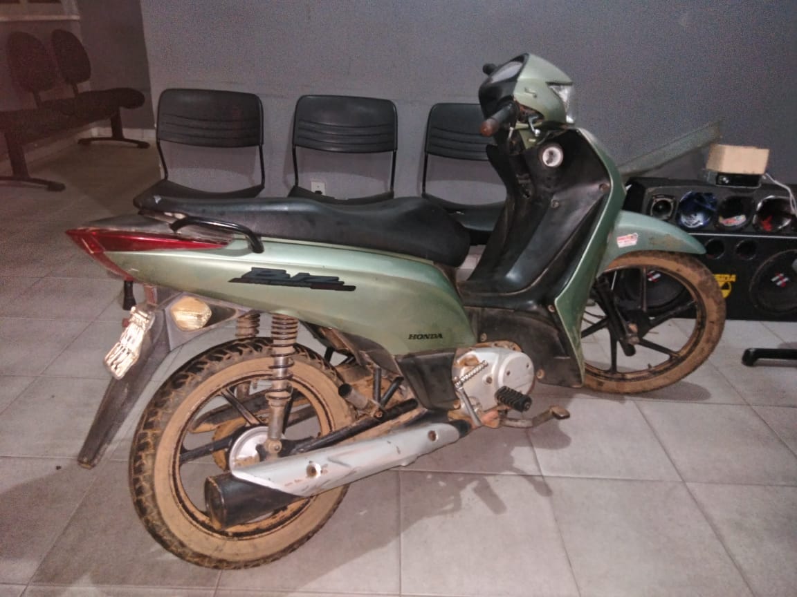 Motocicleta recuperada - Foto: 7° BPM