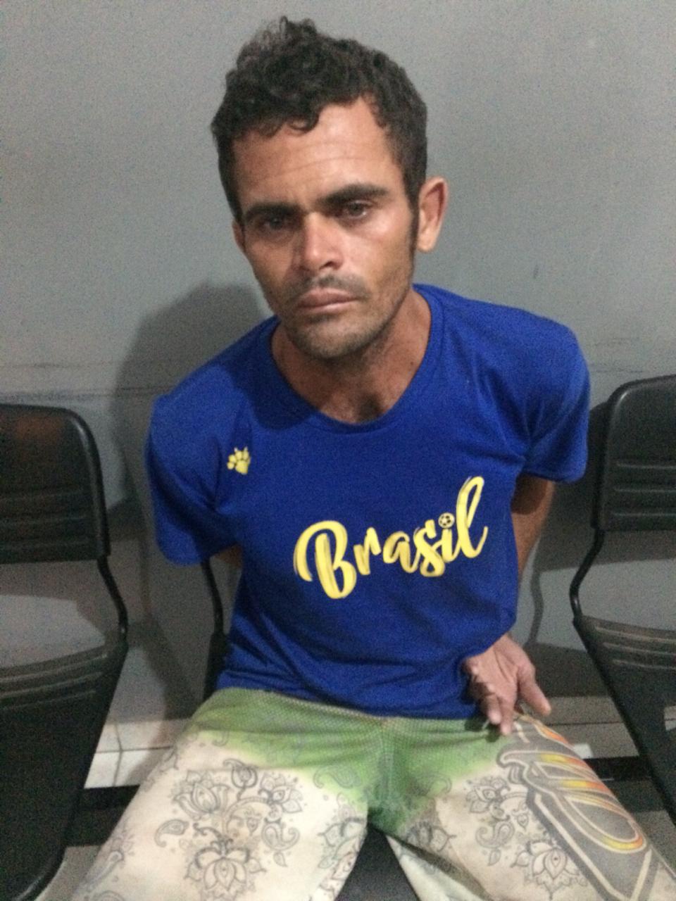 Suspeito preso por agressão (Foto: 7º BPM)
