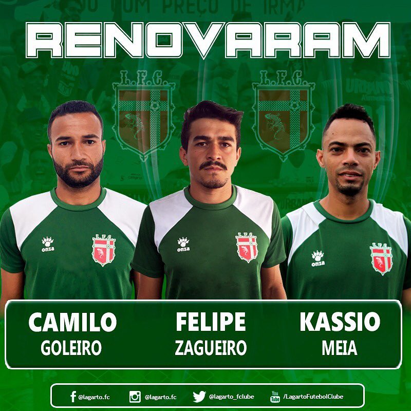 Atletas renovam com clube