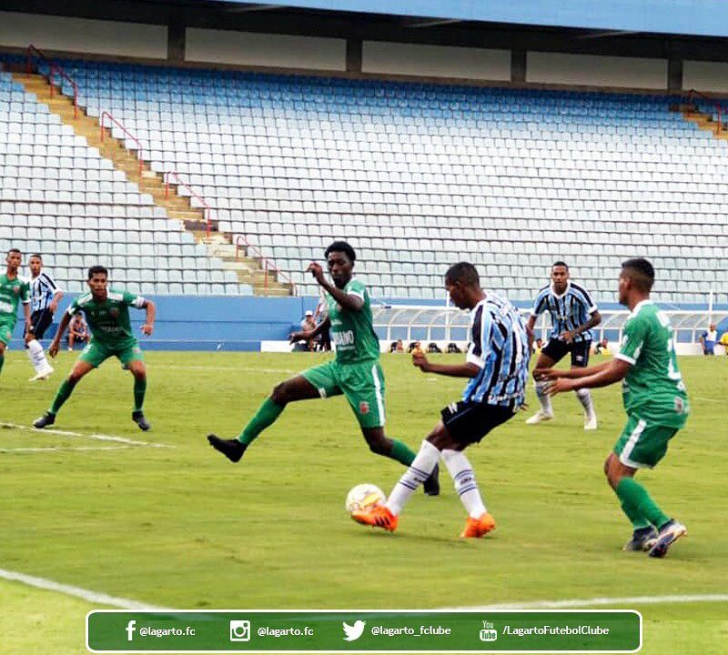Empate entre Lagarto e Grêmio pela copinha